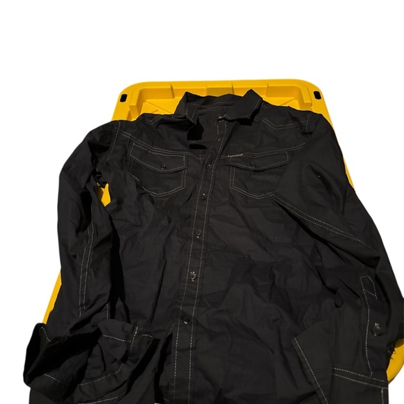 Vintage Marc Ecko Black Lightweight Button Up Shirt Men's Large - Picture 3 of 5